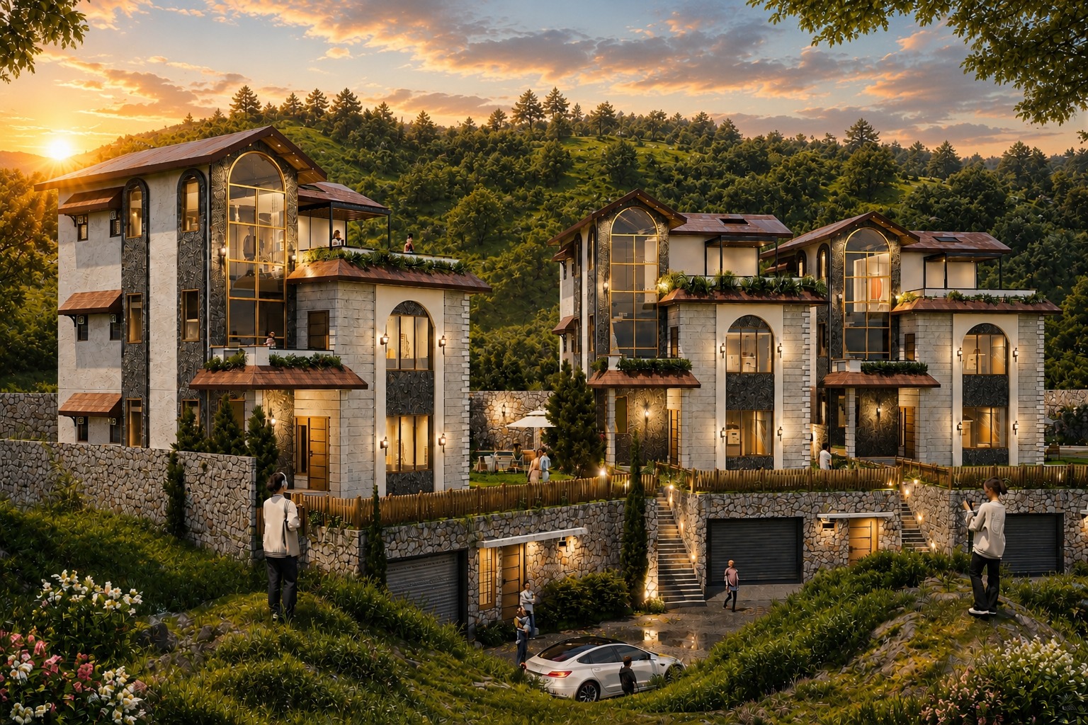Privemont 2 villas under development in Baluti by Janjaes Infra